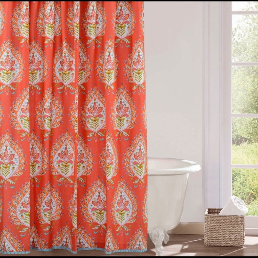 Kalani 100% Cotton Shower Curtain NWOT